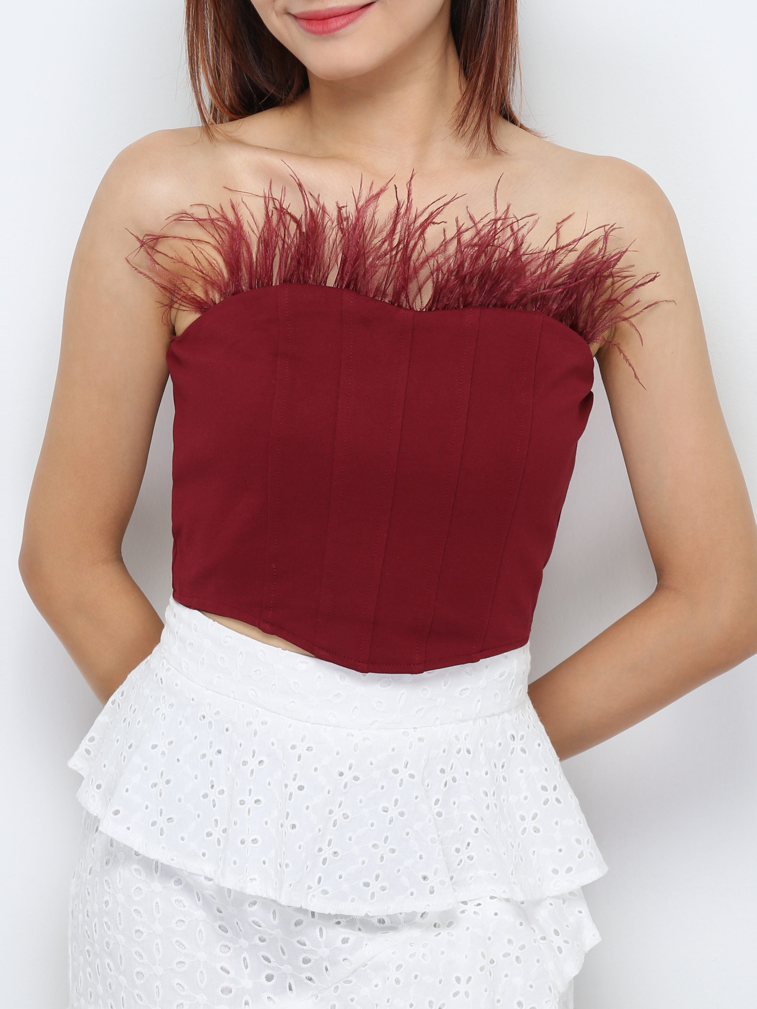 With Fur Tube Top 28026