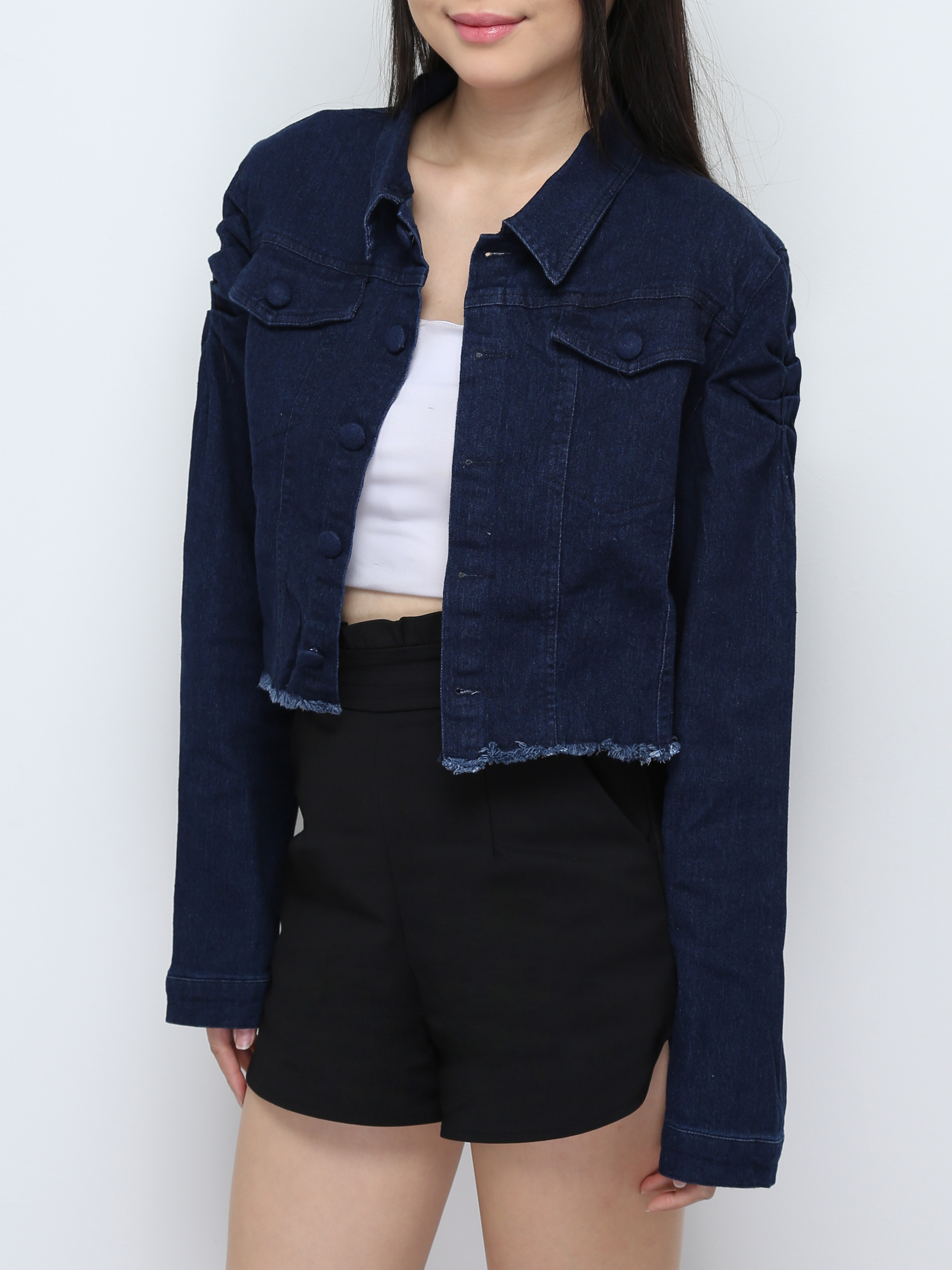 Denim Long Sleeve Front Button Outerwear 28034