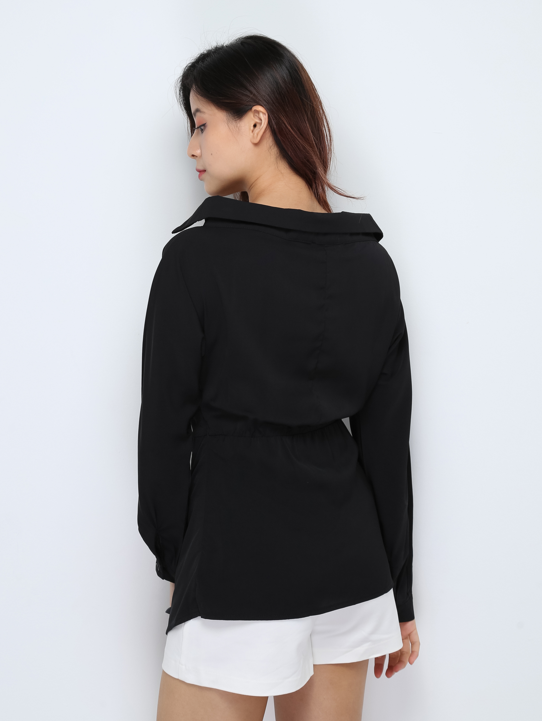 Off Shoulder Irregular Design Blouse 28073