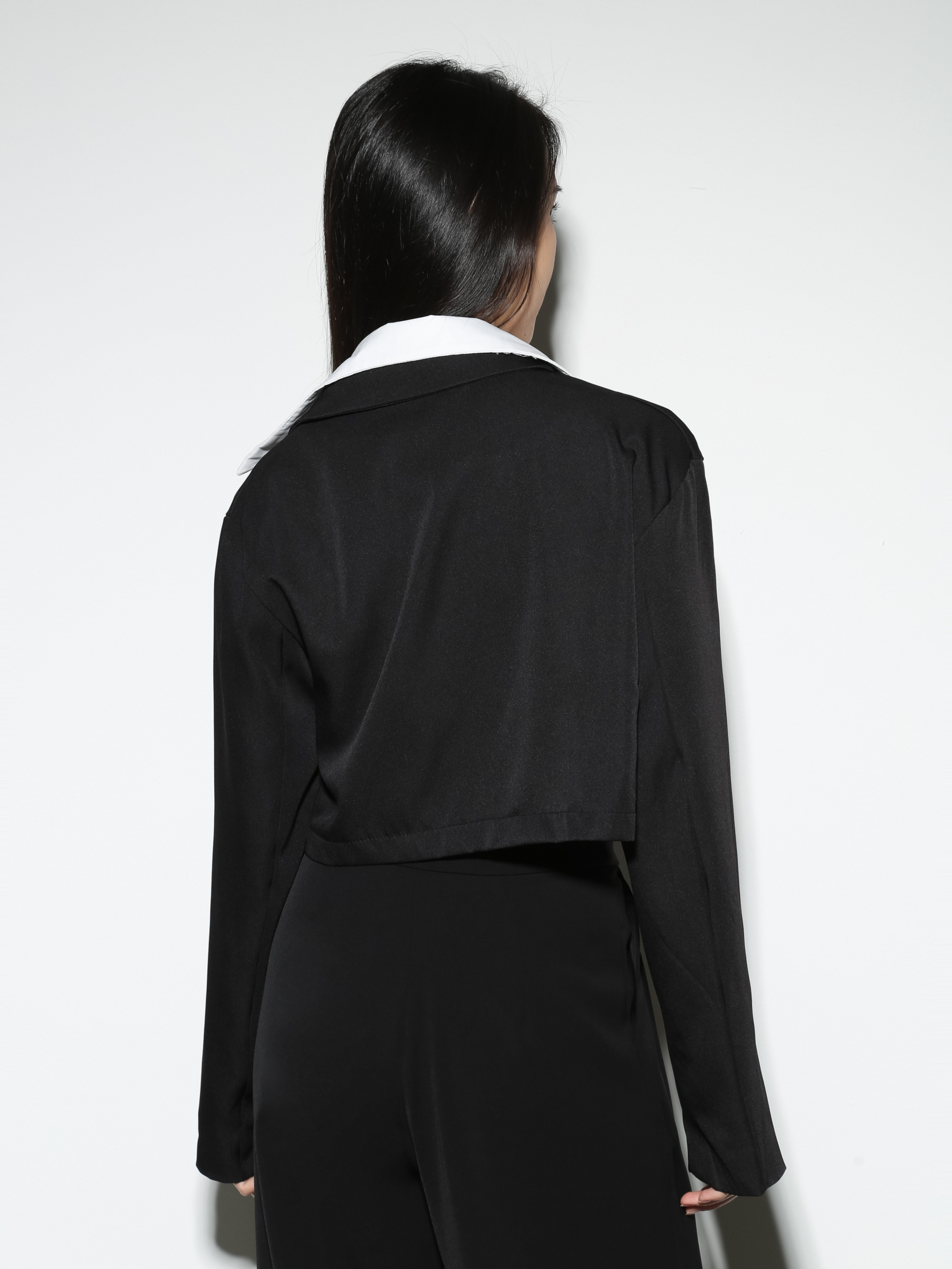 Collar Long Sleeve Top 28463