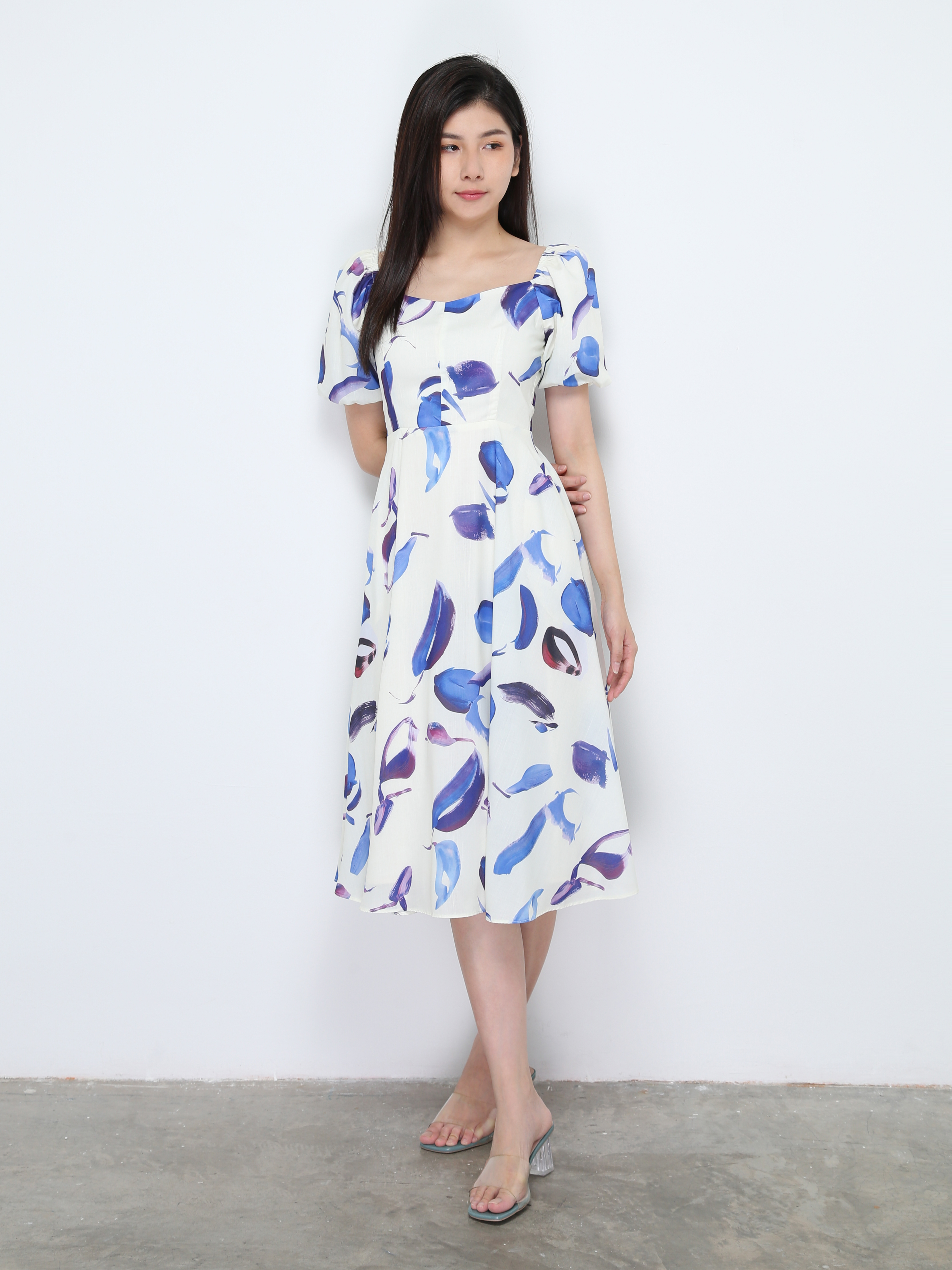 Puff Sleeve Dress 28531