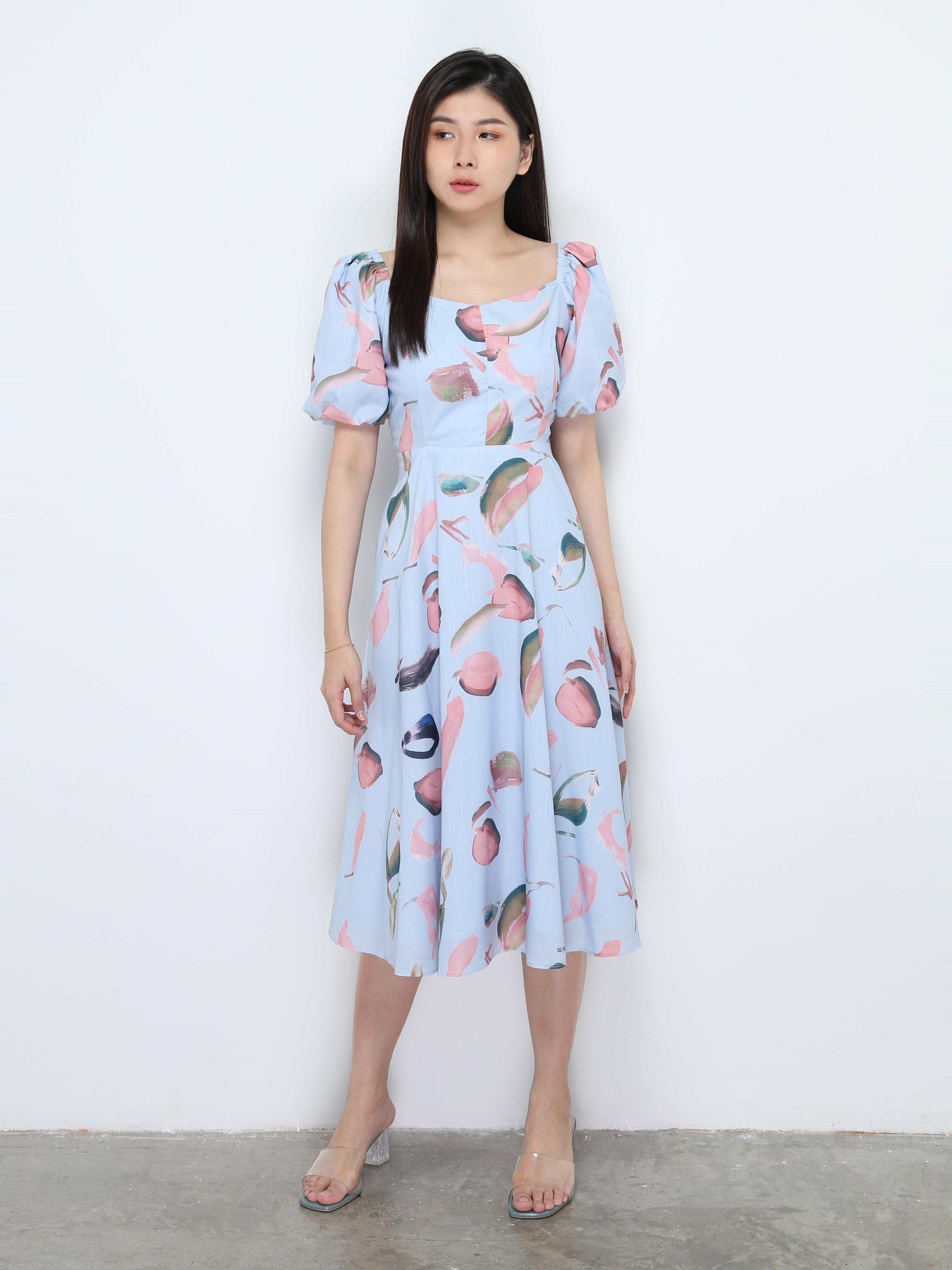 Puff Sleeve Dress 28531