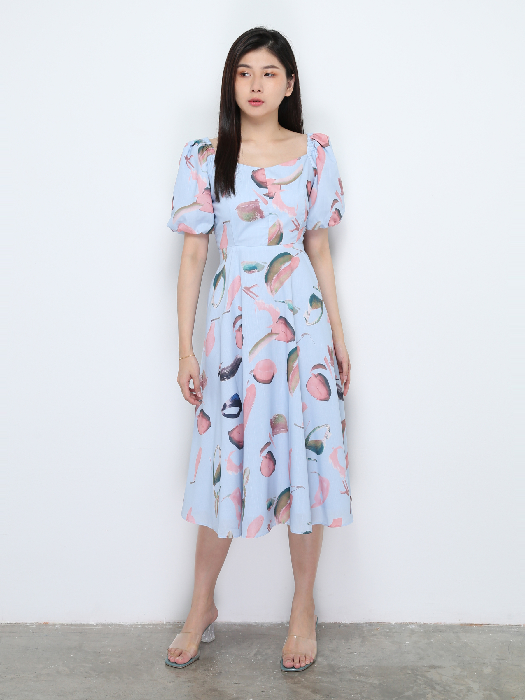 Puff Sleeve Dress 28531