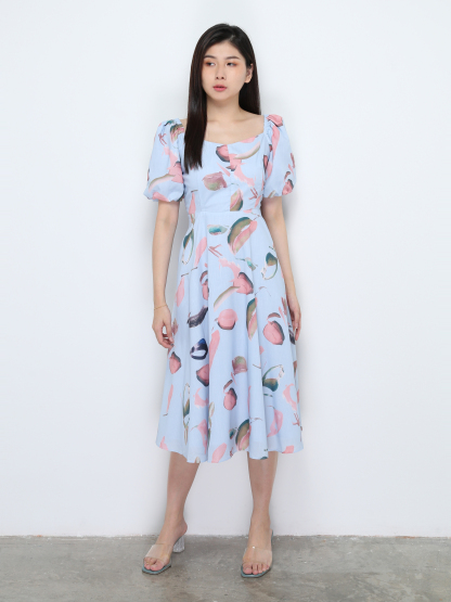 Puff Sleeve Dress 28531