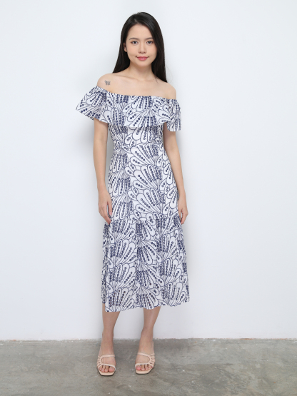 Off Shoulder Fish Tail Dress 28535