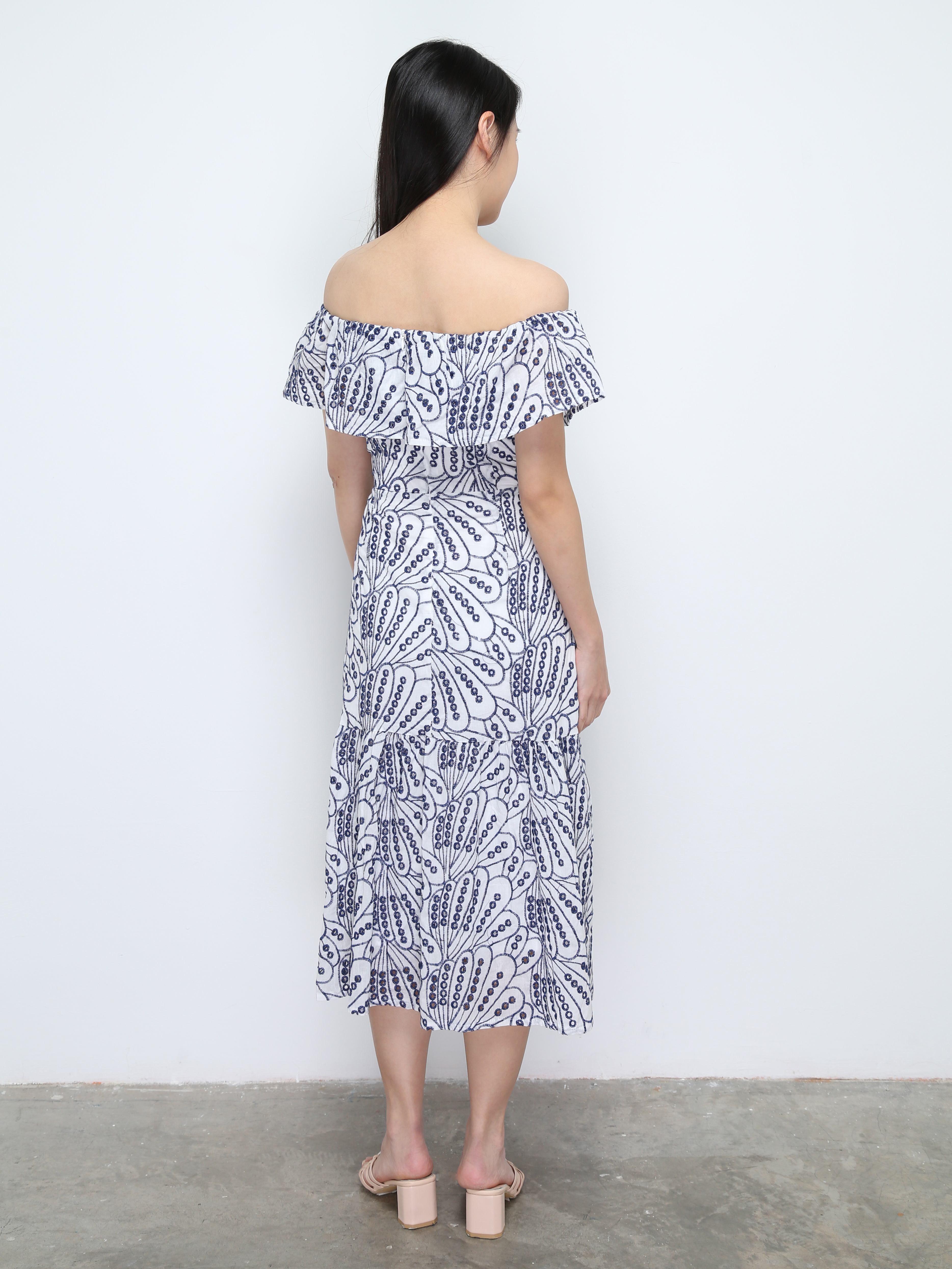 Off Shoulder Fish Tail Dress 28535