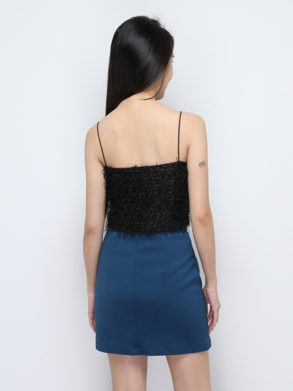 High Waist With Decorative Button Skirt 28543