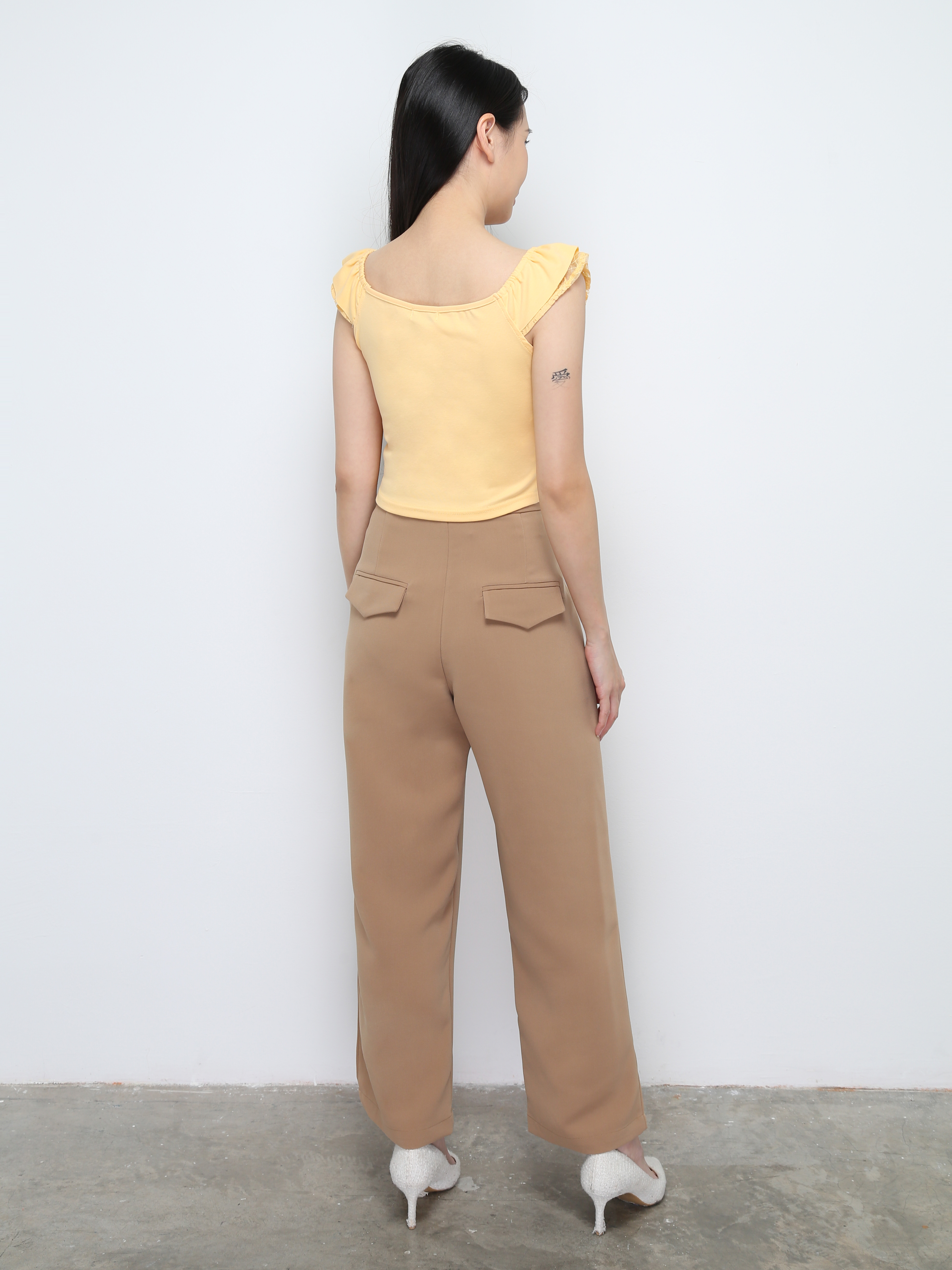 Front Zip Long Pants 28016