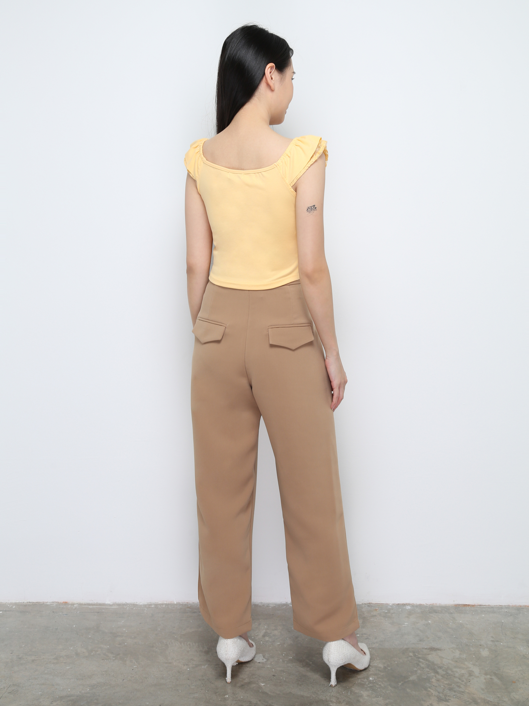 Front Zip Long Pants 28016