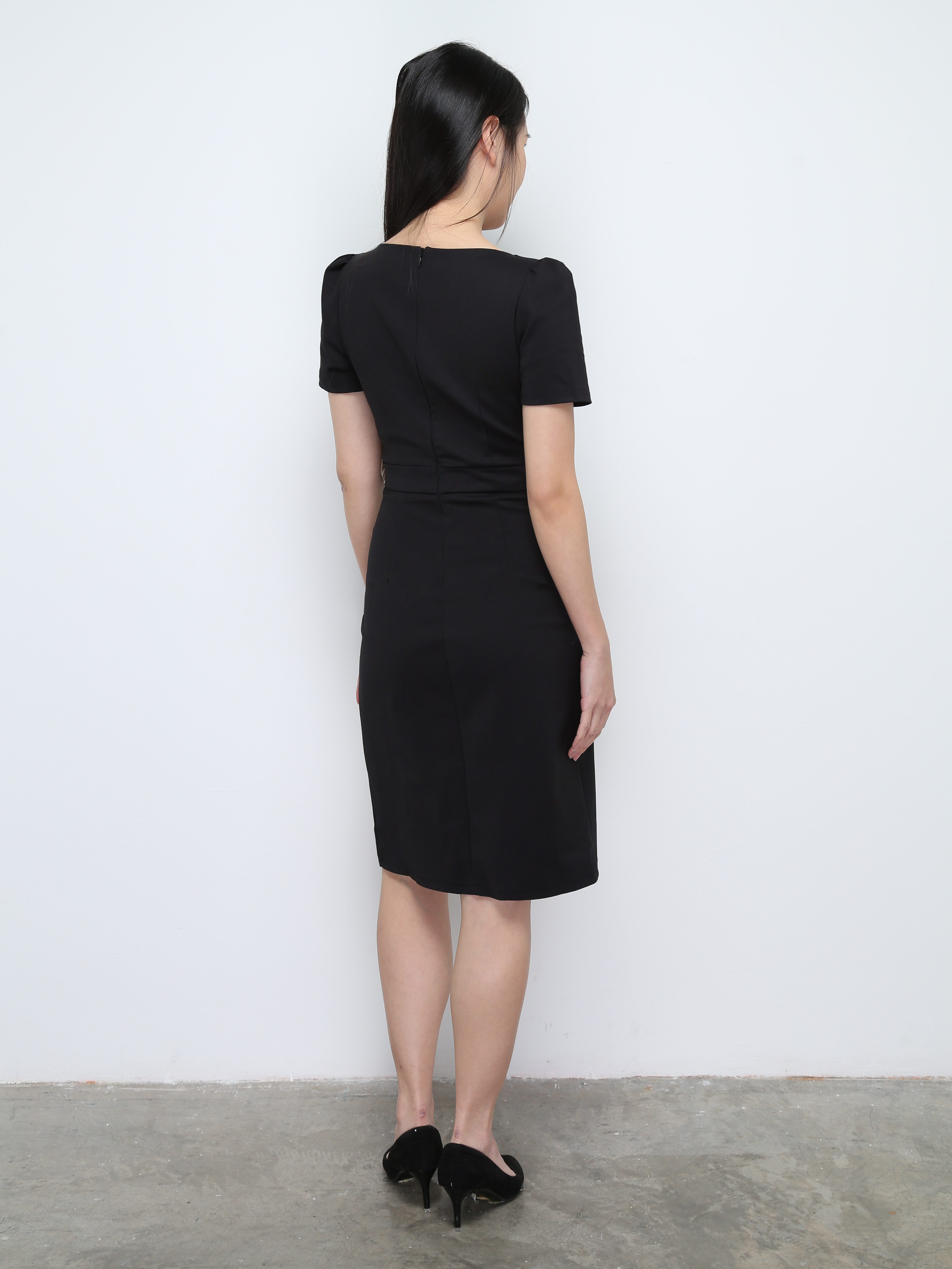 Formal Back Zip With Split Dress 28578