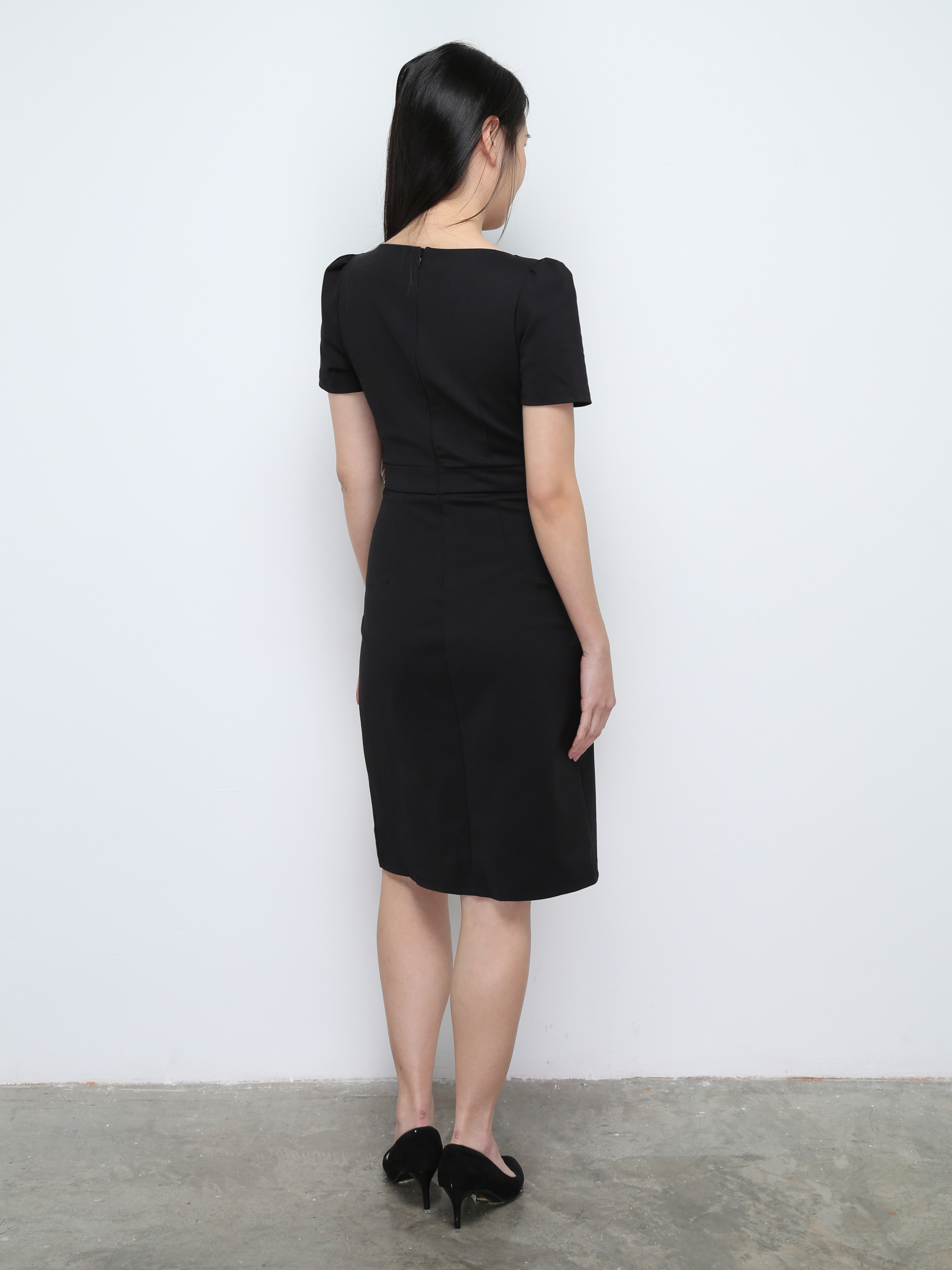 Formal Back Zip With Split Dress 28578