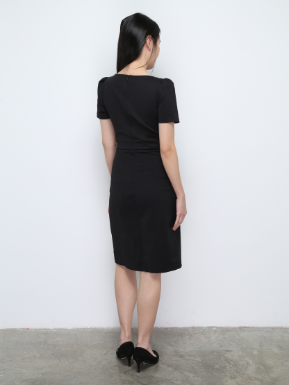 Formal Back Zip With Split Dress 28578