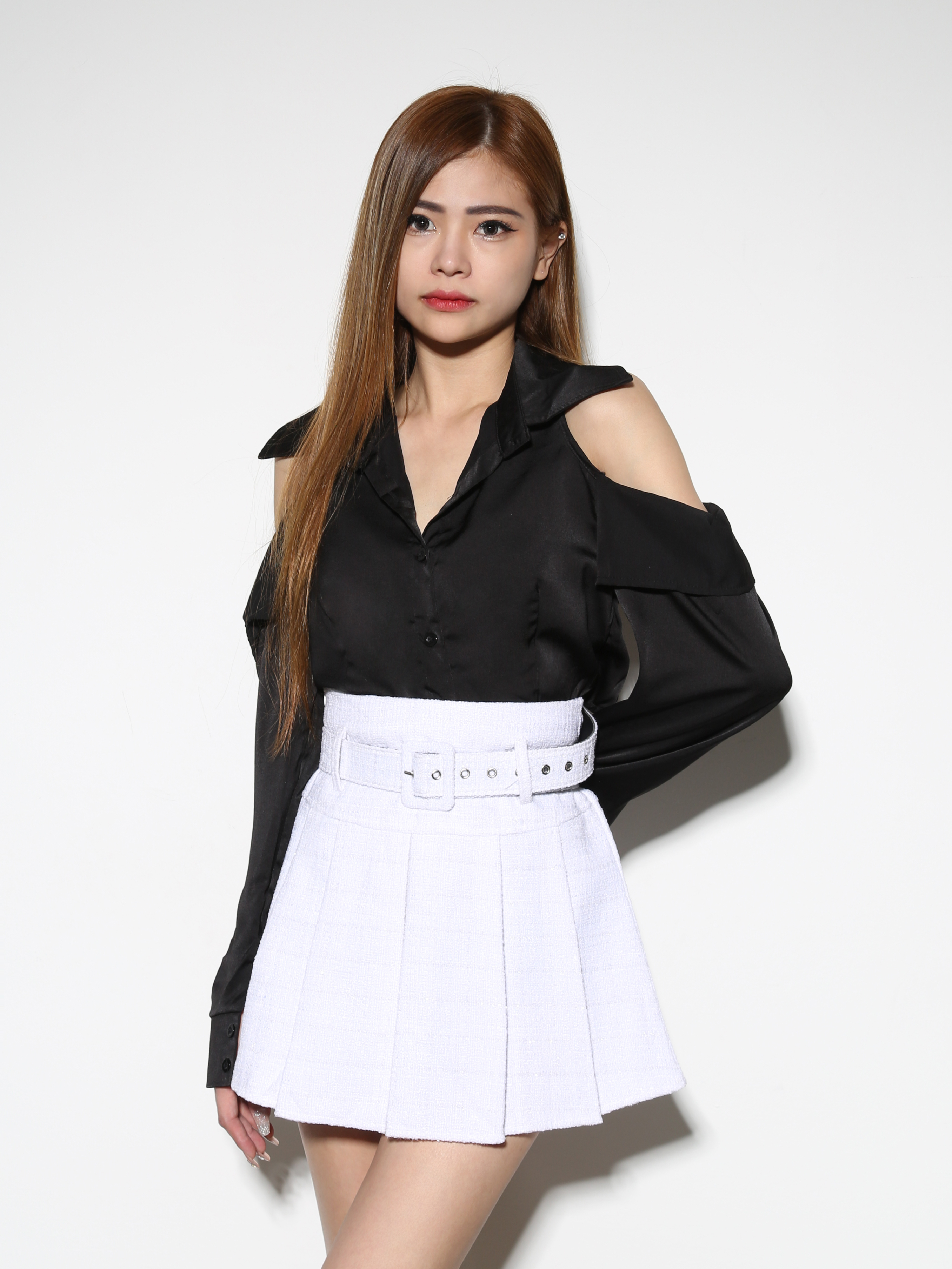 High Waist With Belt Short Pants 28813
