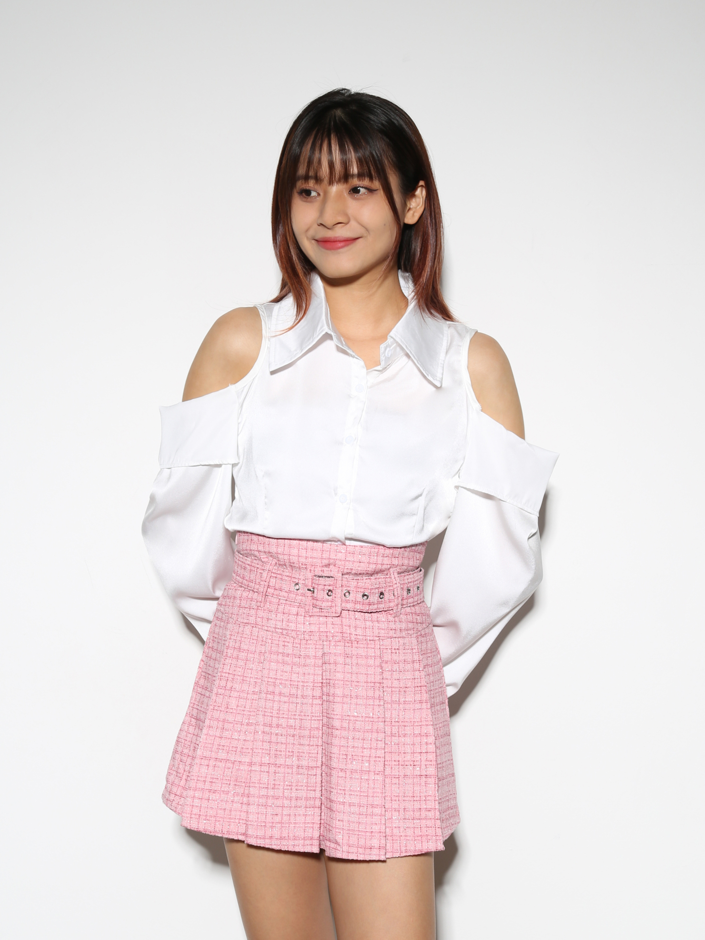 High Waist With Belt Short Pants 28813