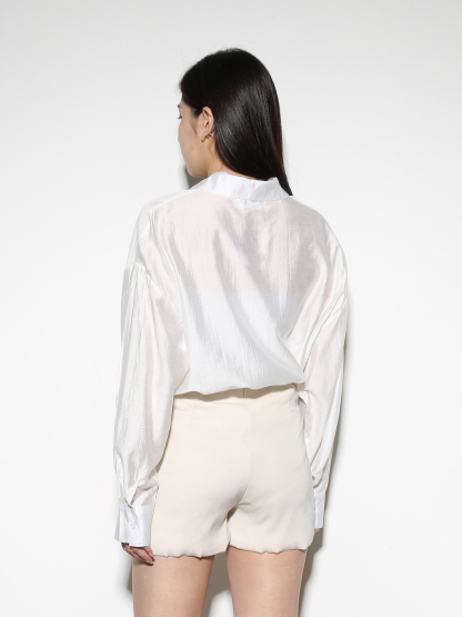 High Waist Front Pocket With Belt Short Pants 28814