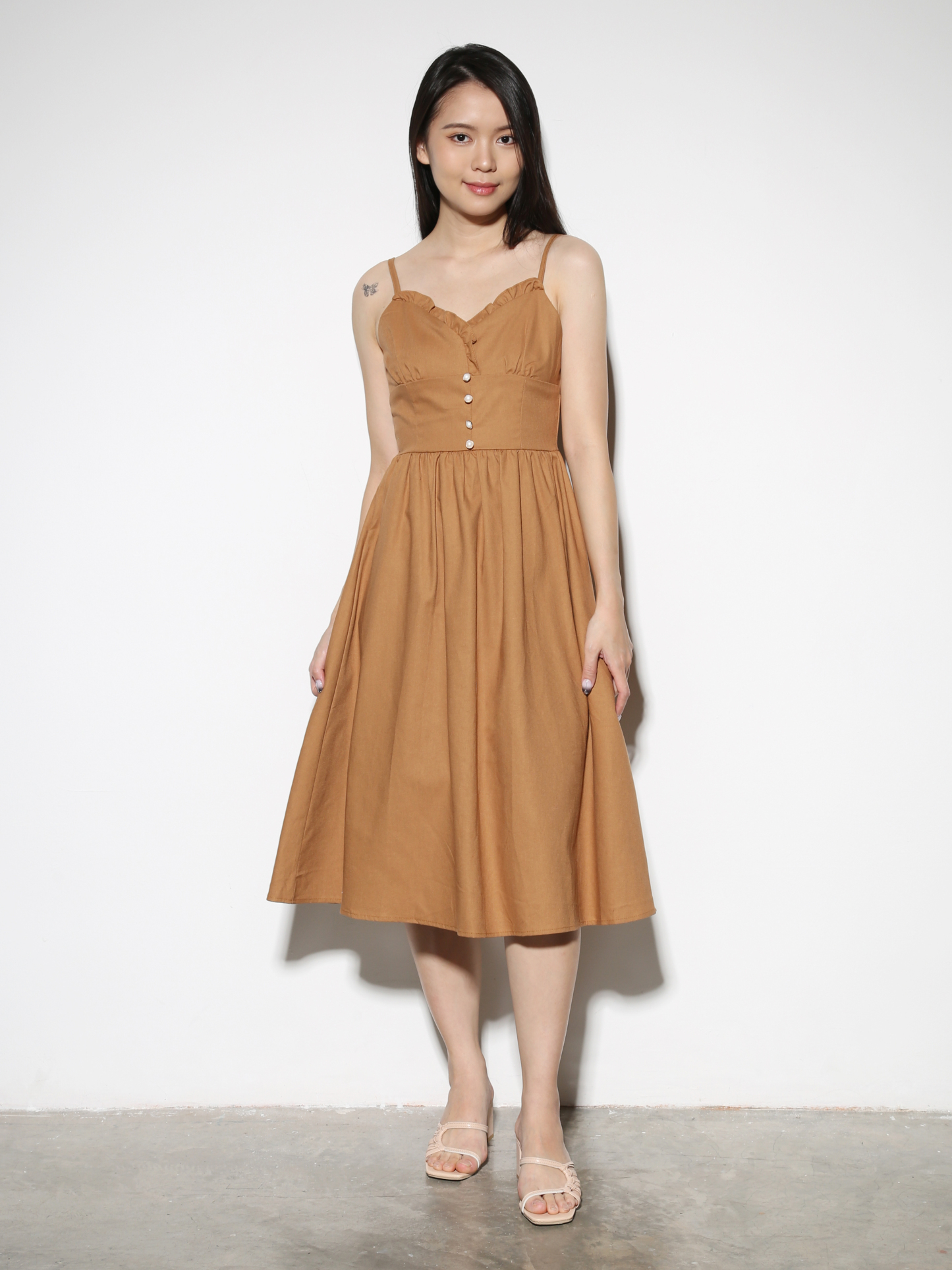 Sleeveless Back Zip Dress 28827