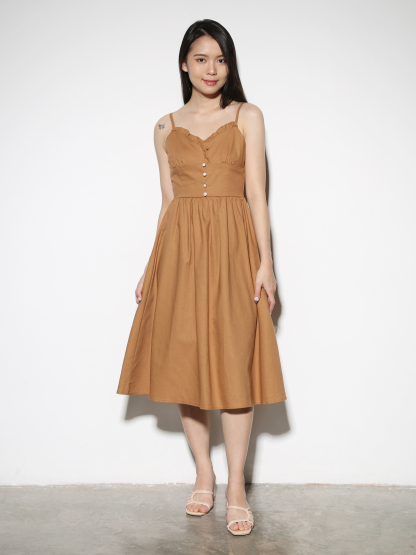 Sleeveless Back Zip Dress 28827