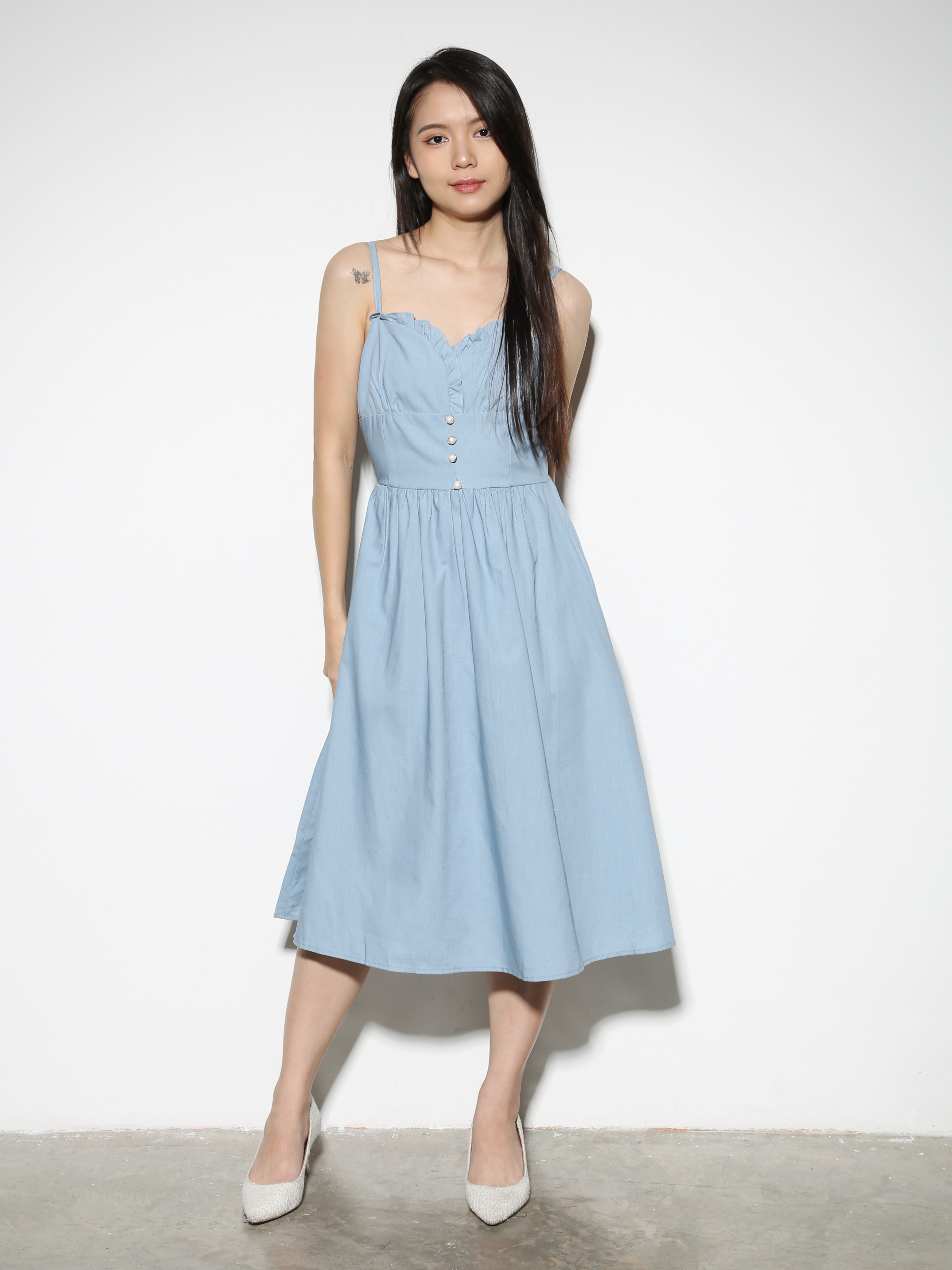 Sleeveless Back Zip Dress 28827