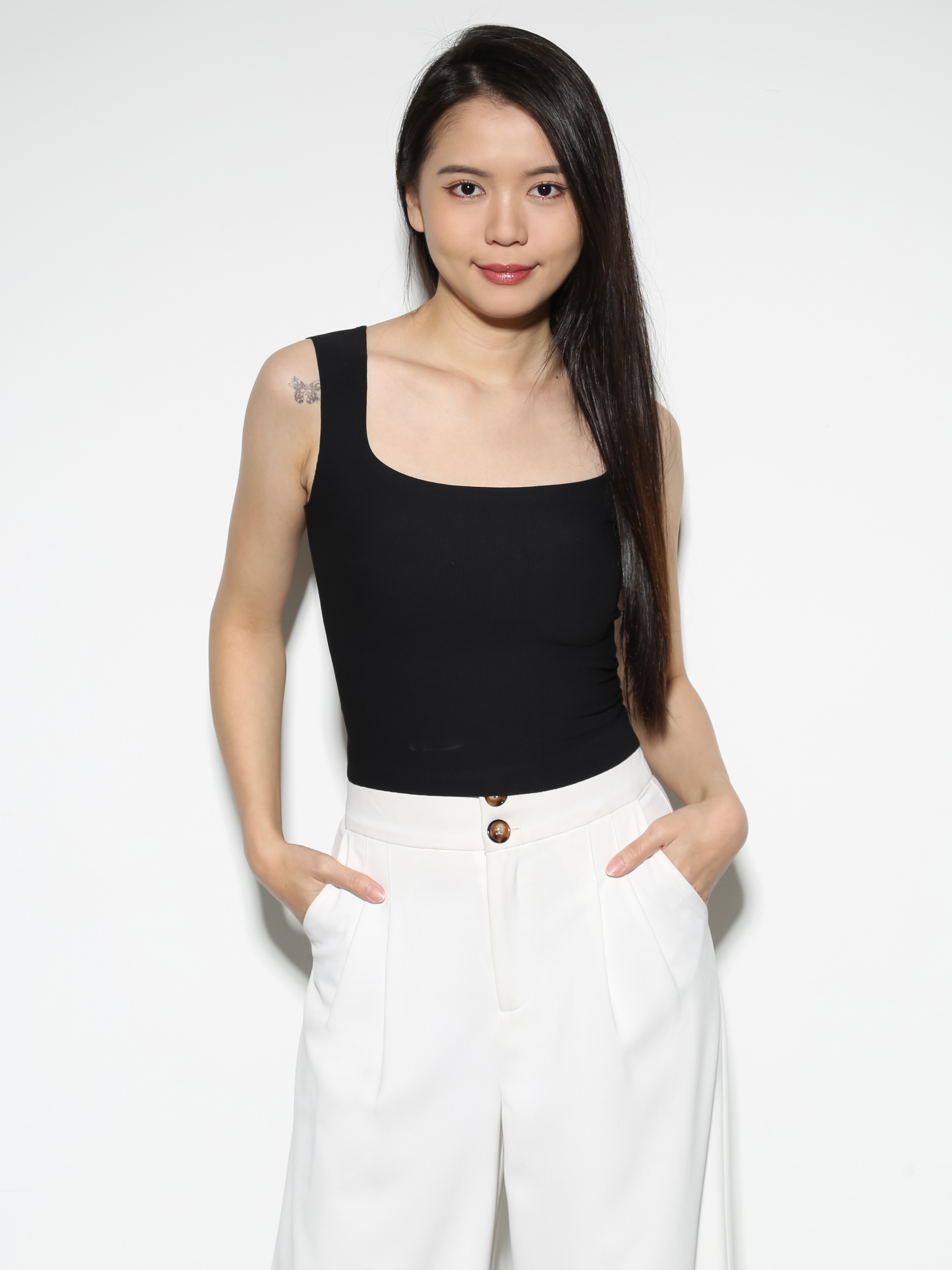 Square Neck Sleeveless Top 28883