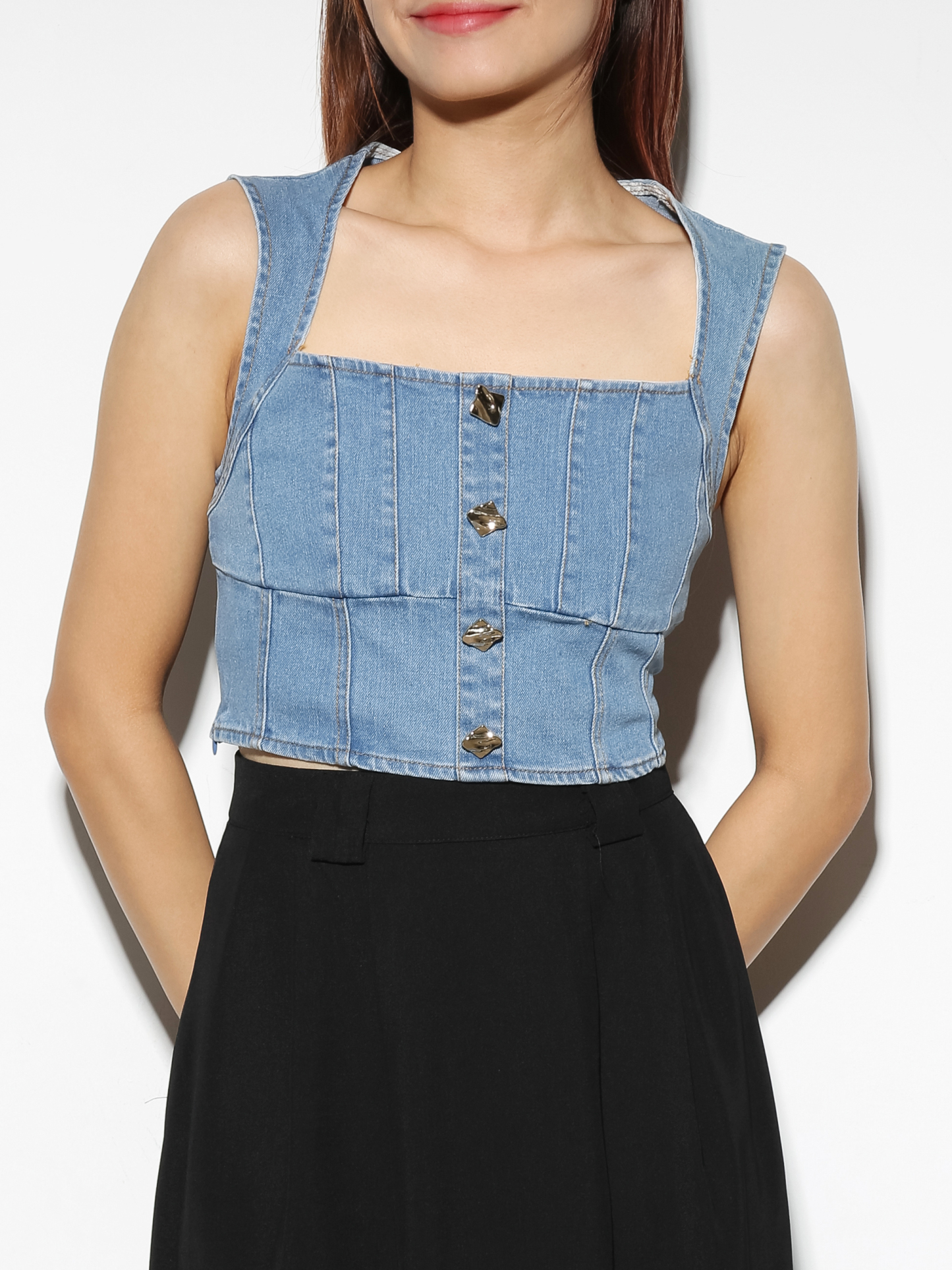 Sleeveless Denim Top 28991 (SO)