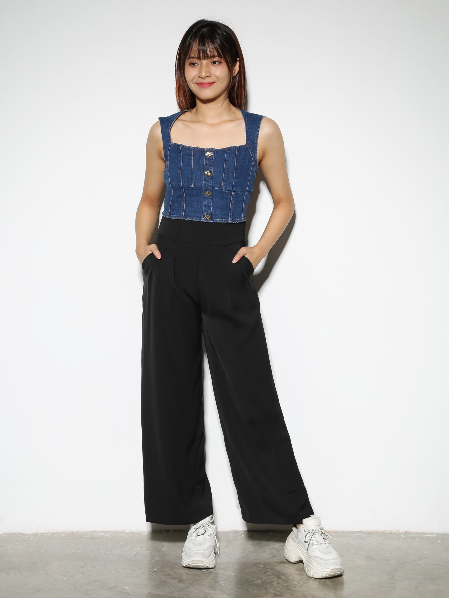 Sleeveless Denim Top 28991 (SO)