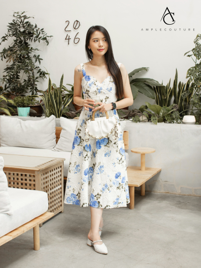 Sleeveless Floral Dress 28992 (SPO)