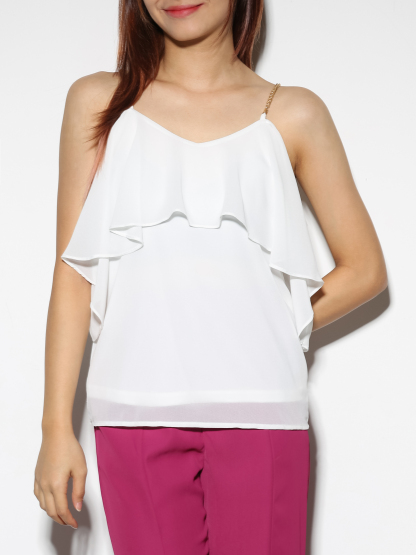 Ruffles With Chain Strap Top 28998 (SO)