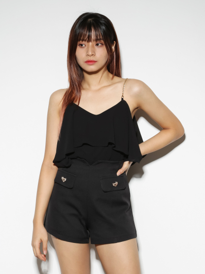 Ruffles With Chain Strap Top 28998 (SO)