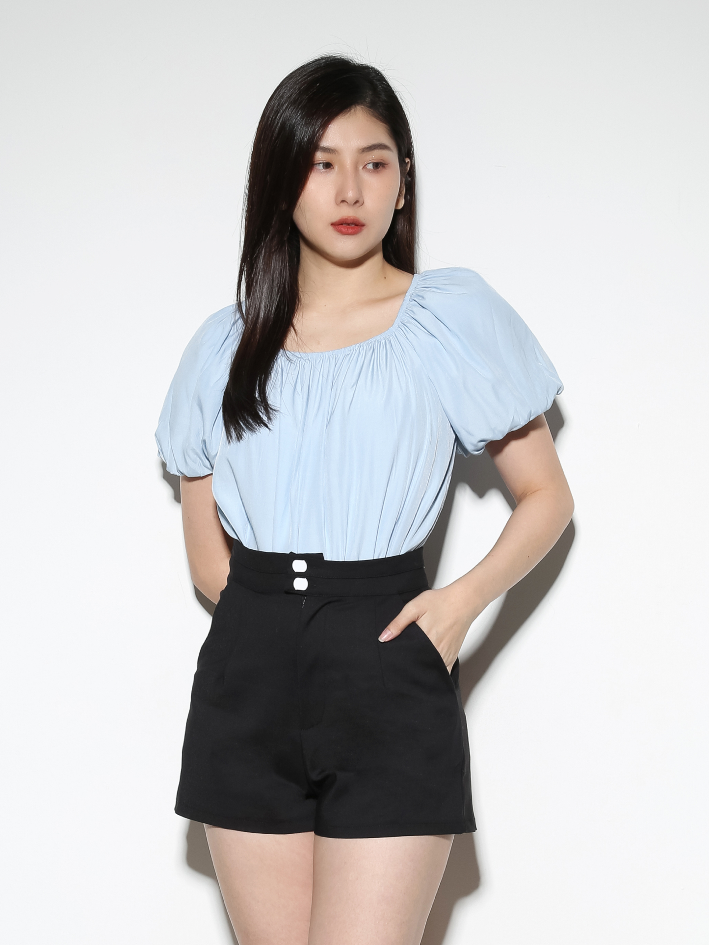 Off Shoulder Back Tie Up Top 29028