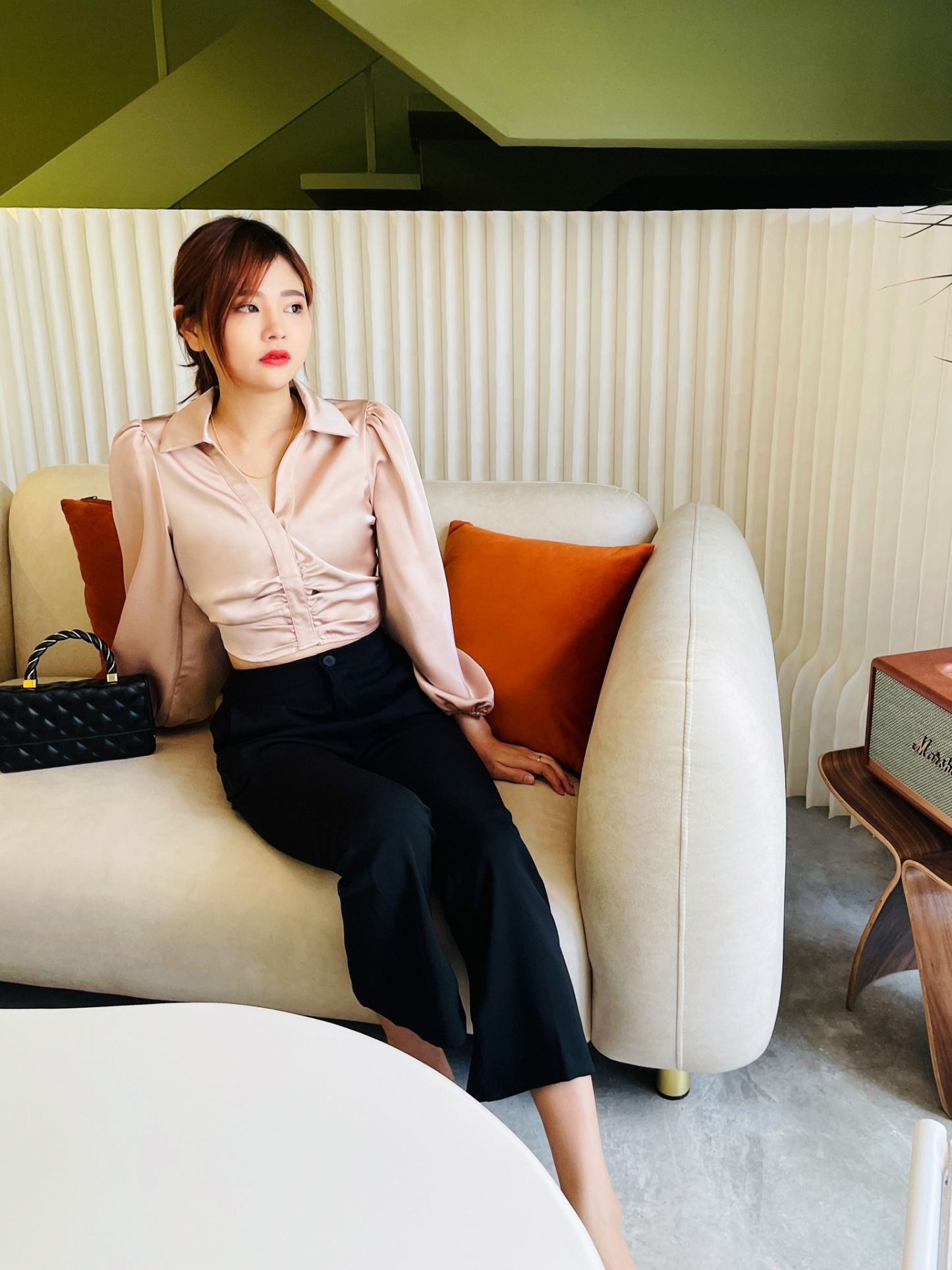 Waist Drawstring Side Pocket Long Pants 22269