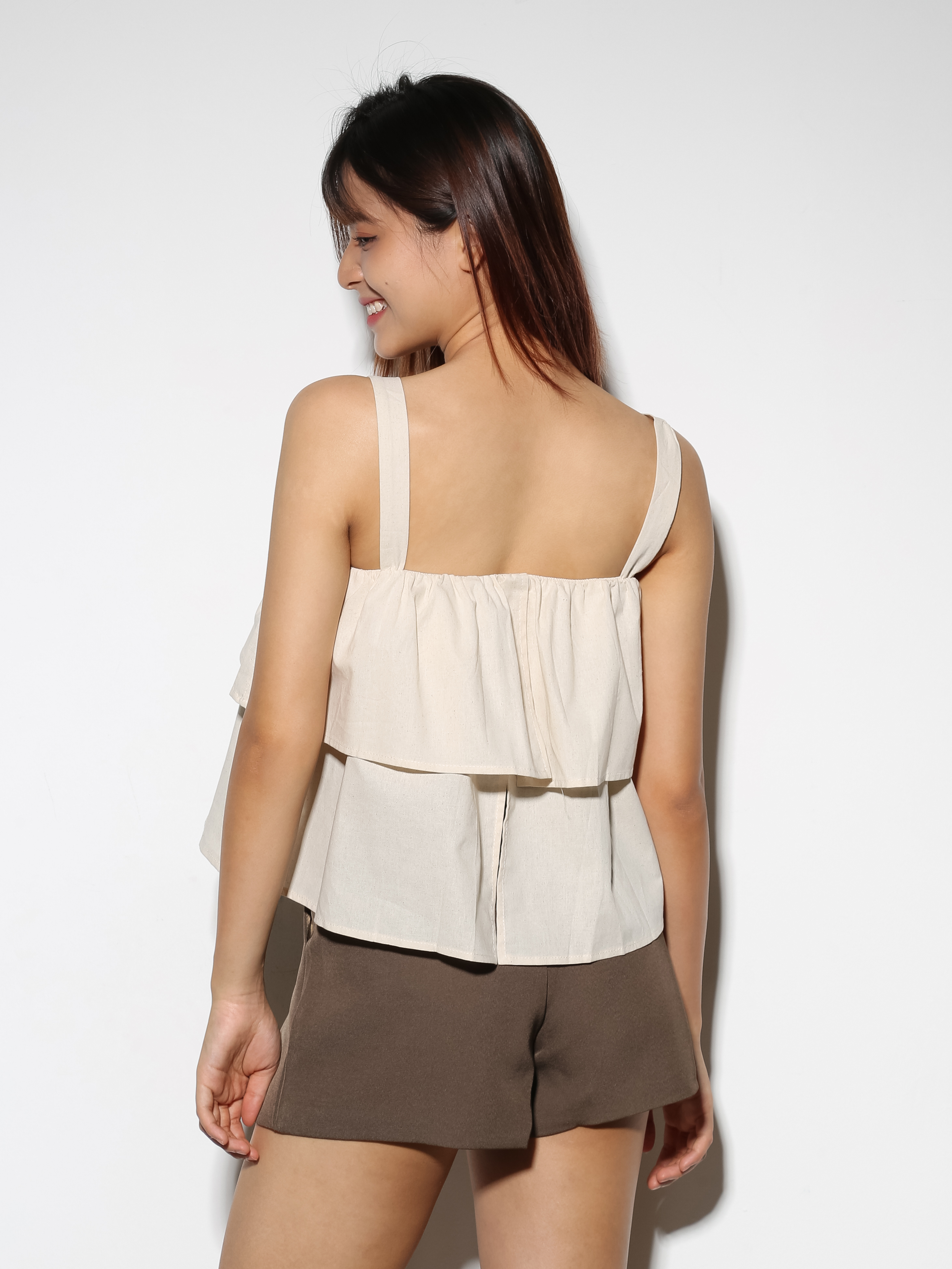 Layered Sleeveless With Strap Top 29065