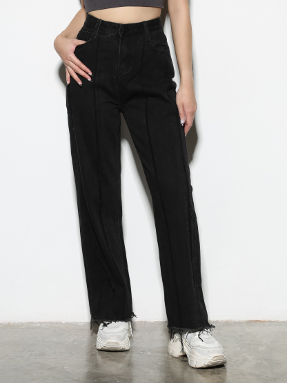Denim High Waist Long pants 29079