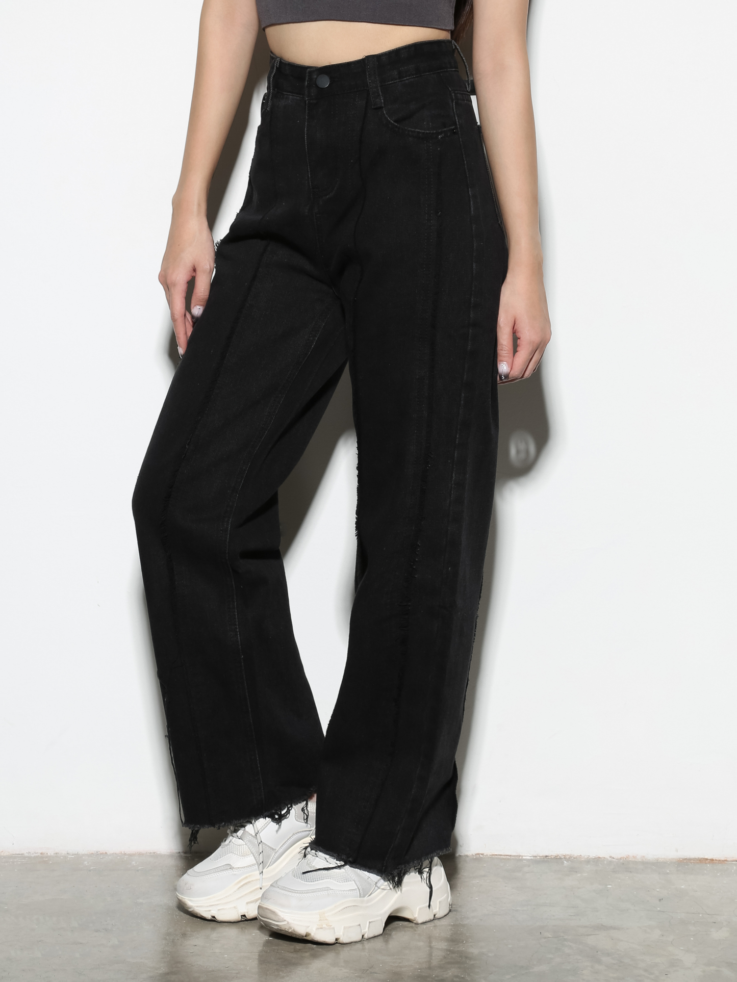 Denim High Waist Long pants 29079