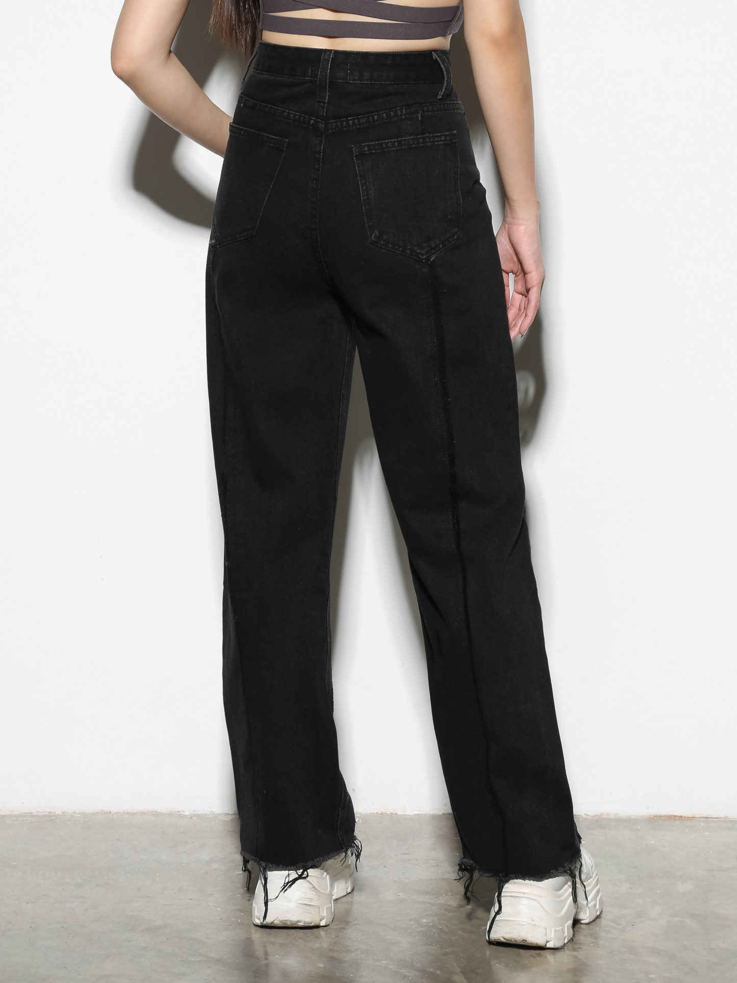 Denim High Waist Long pants 29079