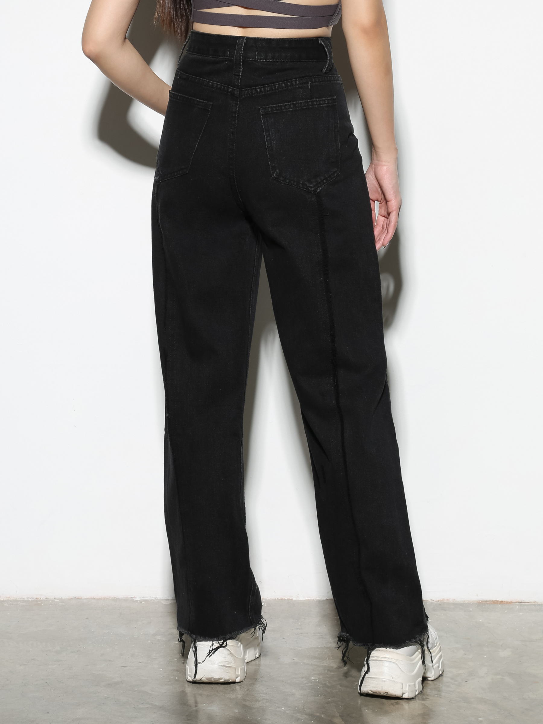 Denim High Waist Long pants 29079