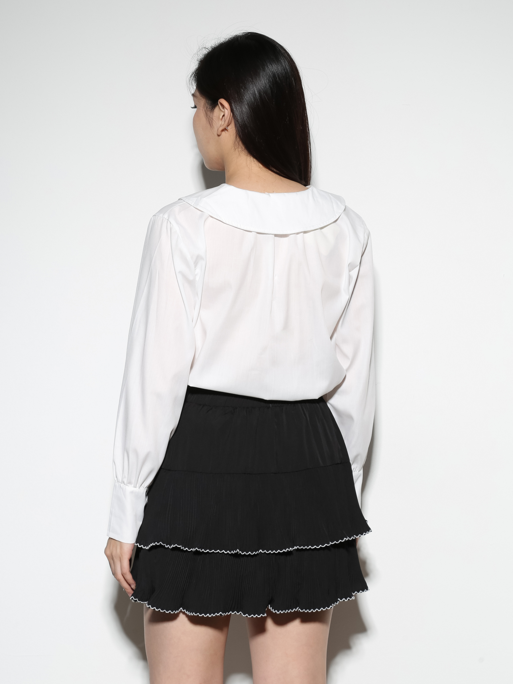 Pleated Layered Skirt Pant 29171