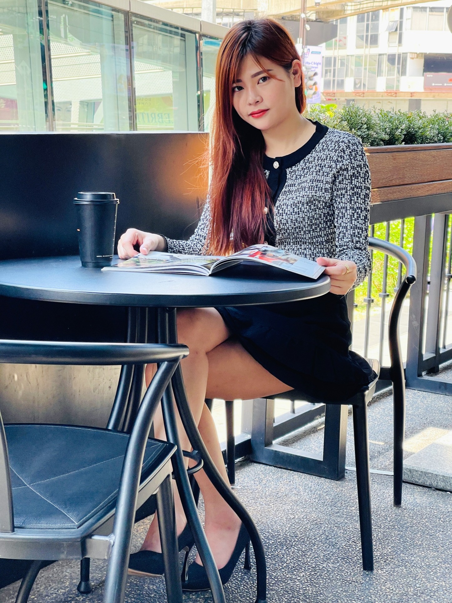 Knitted Front Button Long Sleeve Top 19004