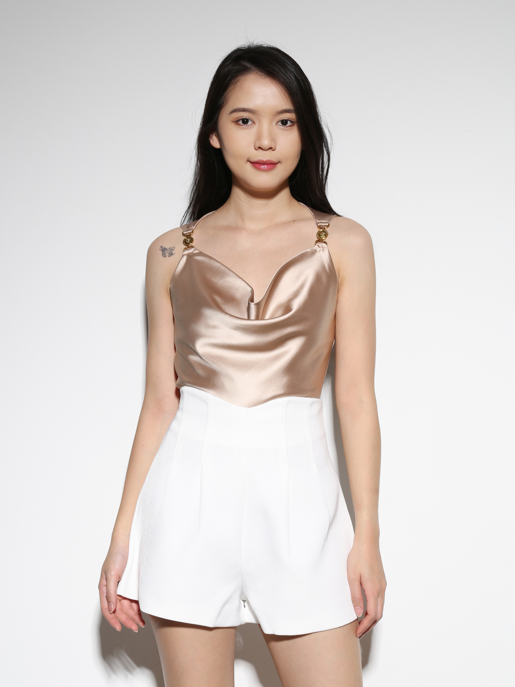 Sleeveless Pleated Top 29397