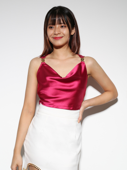 Sleeveless Pleated Top 29397