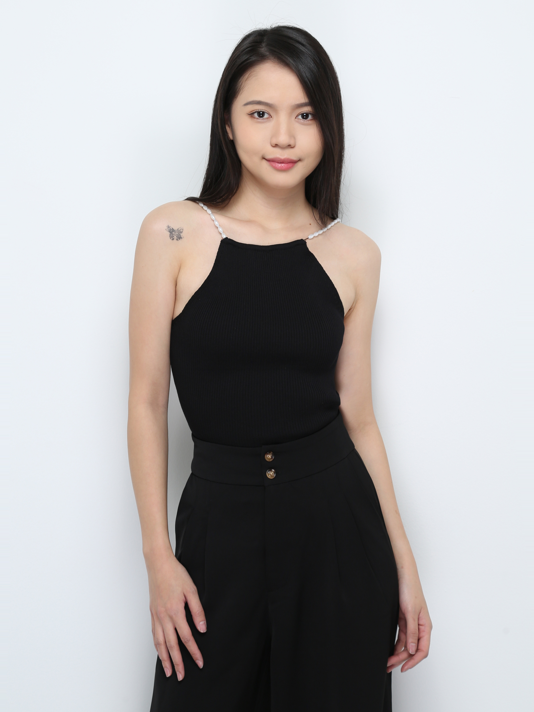 Decorative Pearl Strap Top 29547