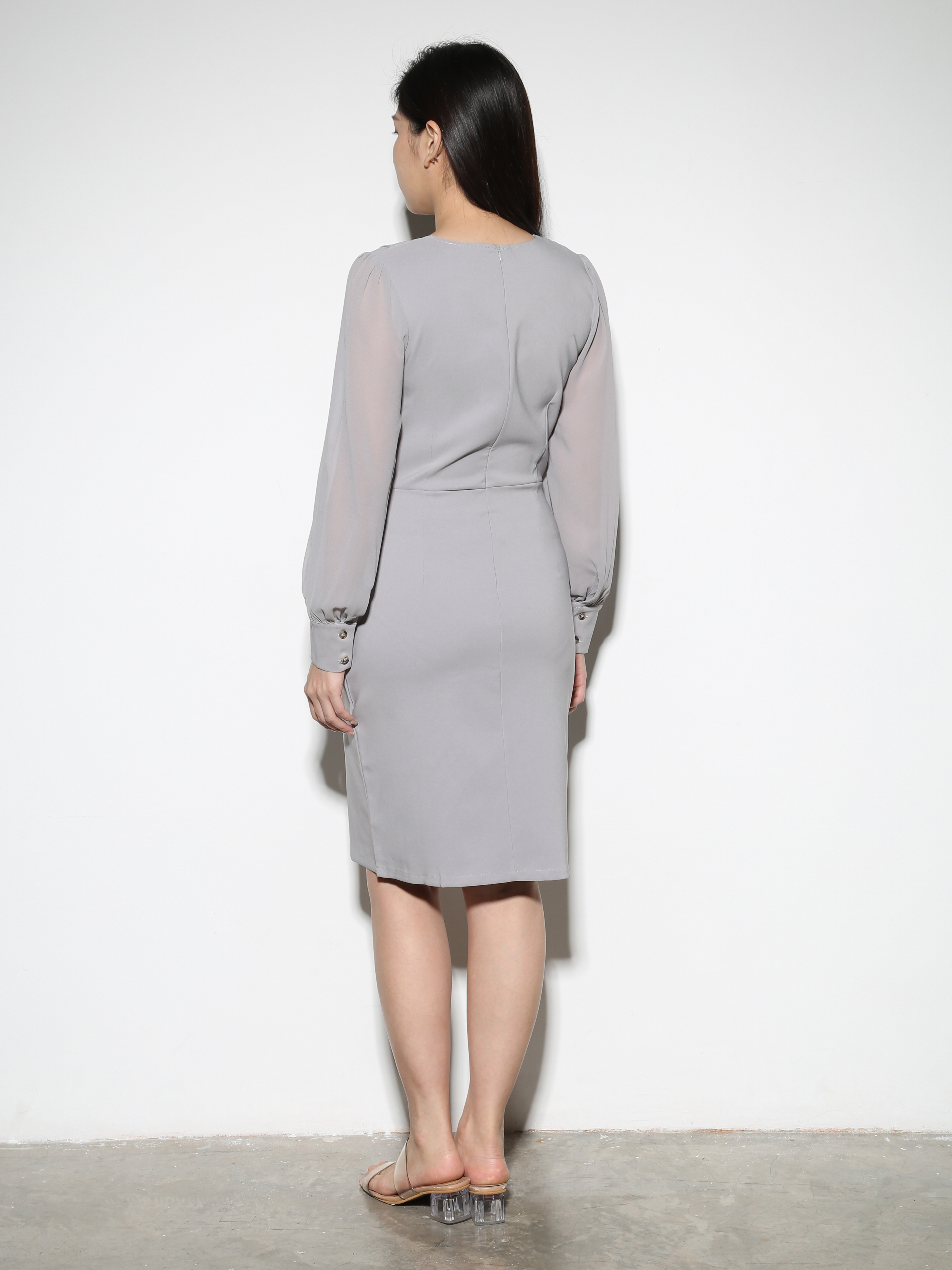 Front Pleated Dress 28926