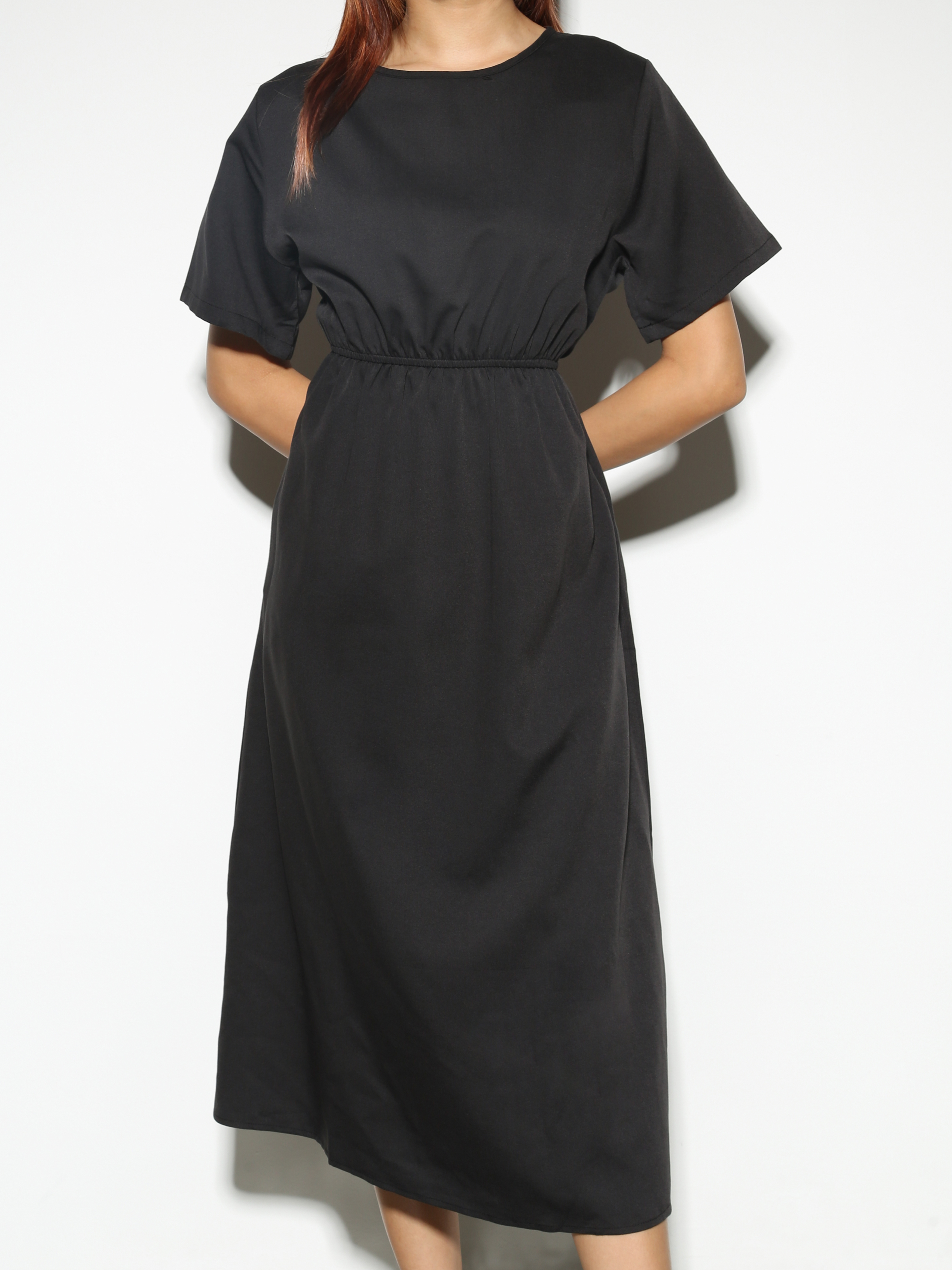 Waist Drawstring Casual Wear Dress 28327