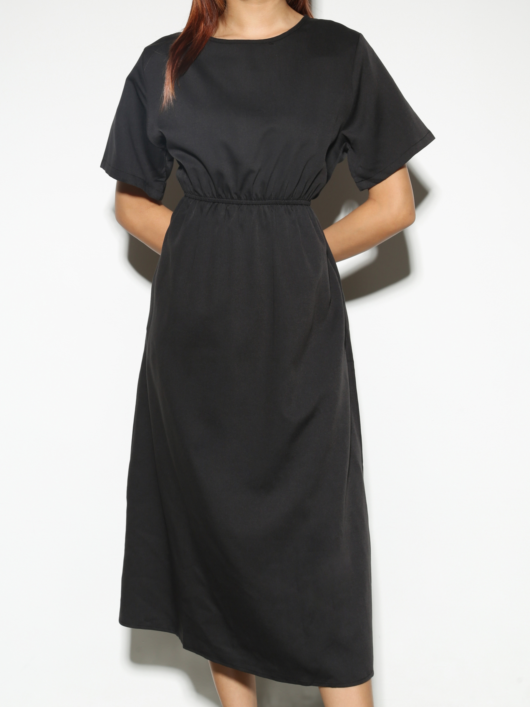 Waist Drawstring Casual Wear Dress 28327