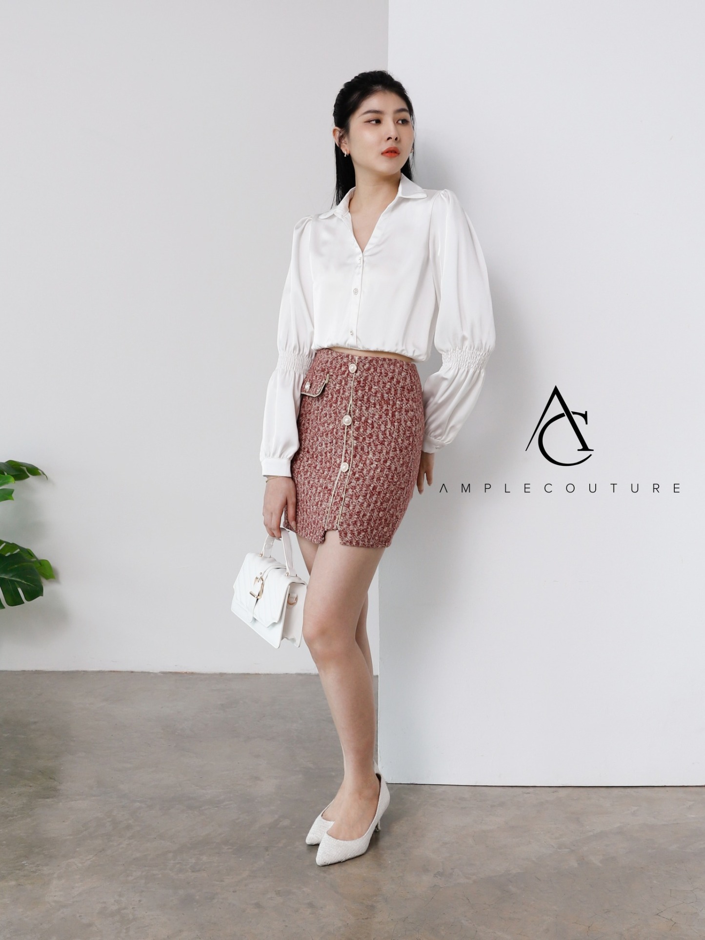 High Waist Chanel Style Skirt 19504
