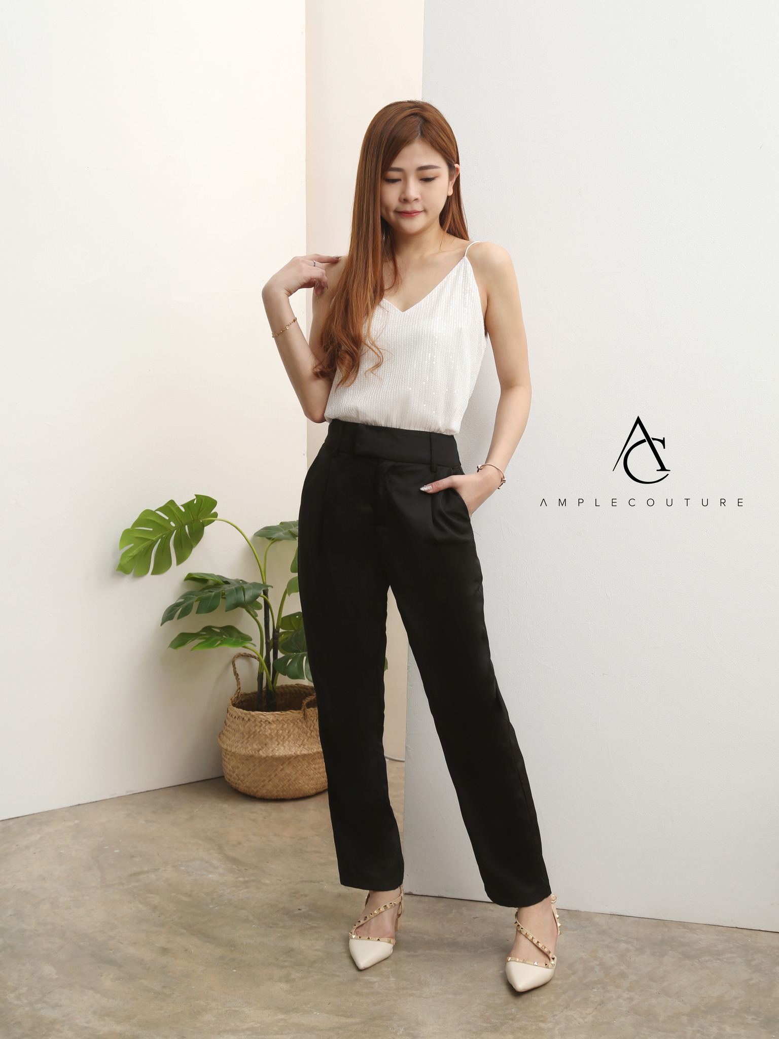 Formal Side Pocket Long Pants AC005