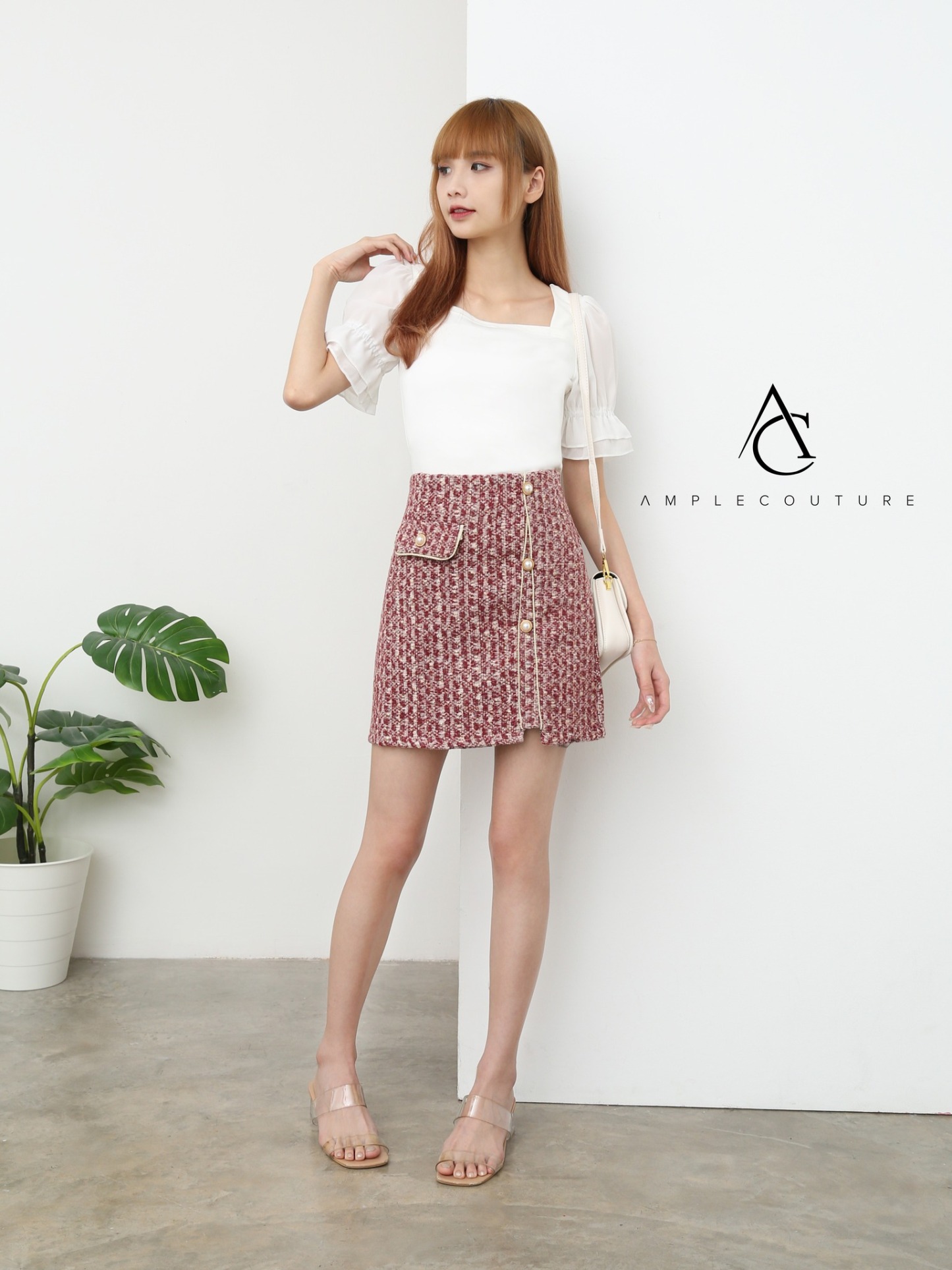 High Waist Chanel Style Skirt 19504