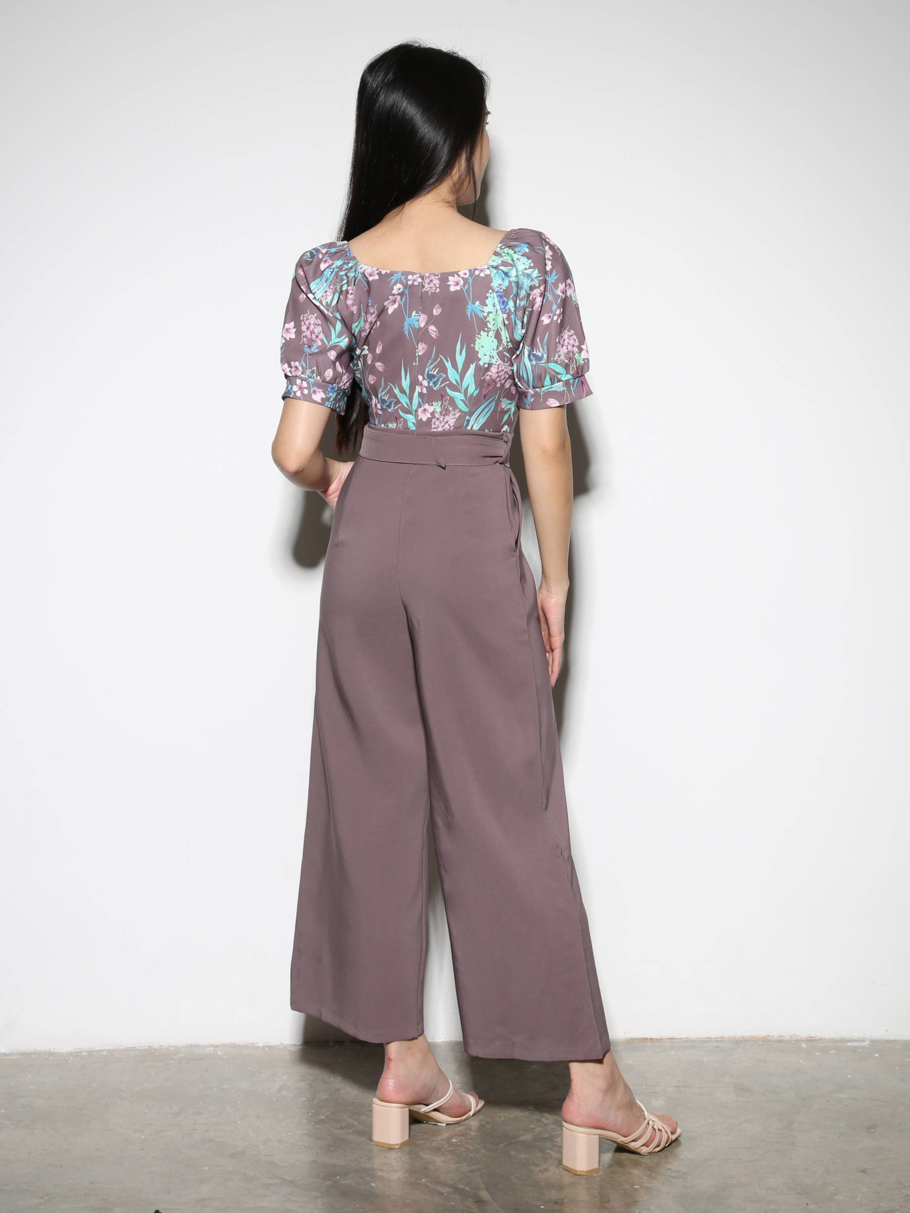 Floral With Belt Jumpsuit 28927