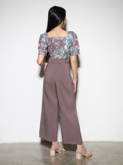 Floral With Belt Jumpsuit 28927