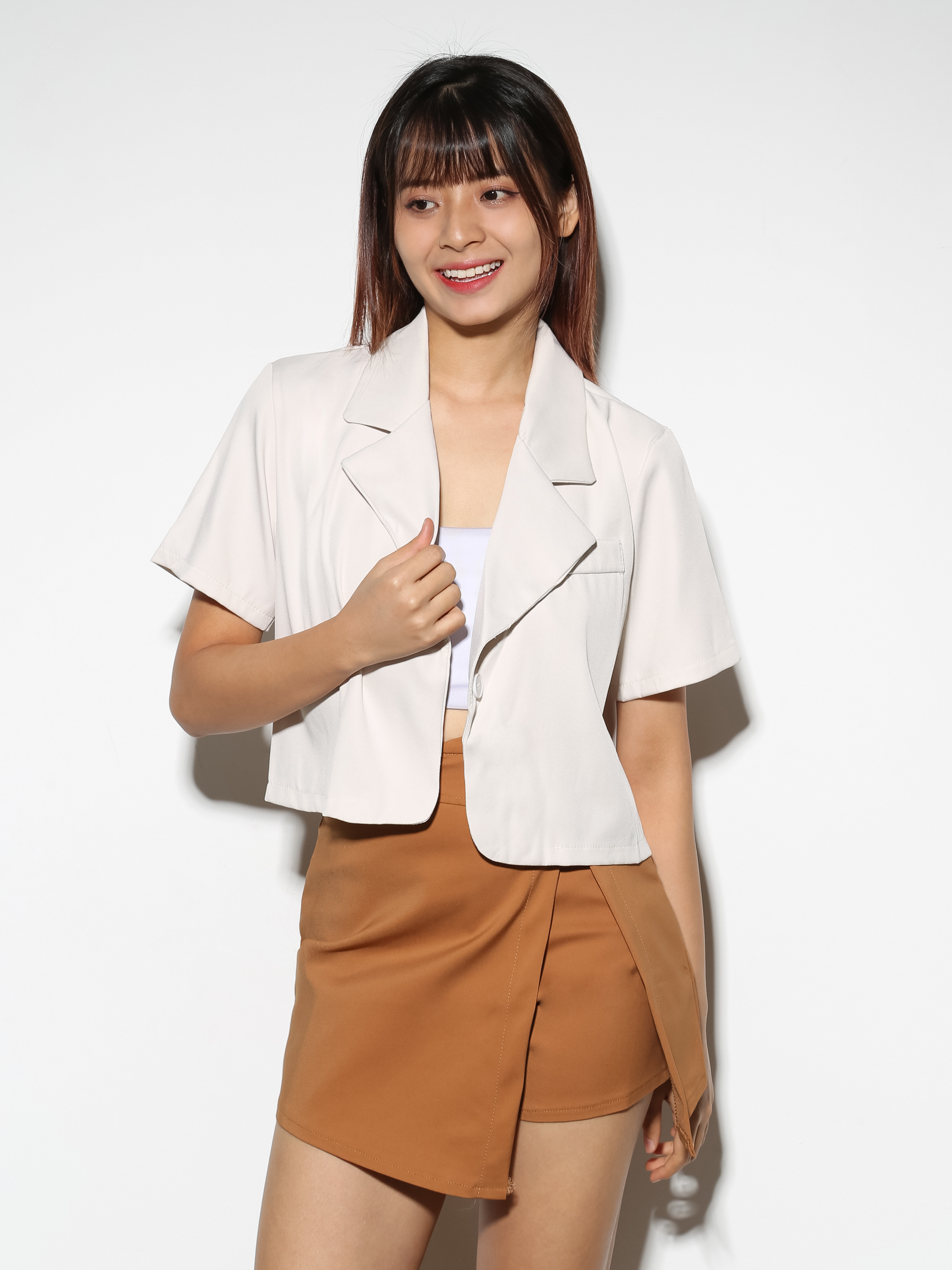 High Waist With Split Skirt Pants 28891