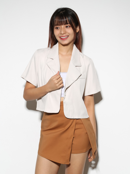 High Waist With Split Skirt Pants 28891